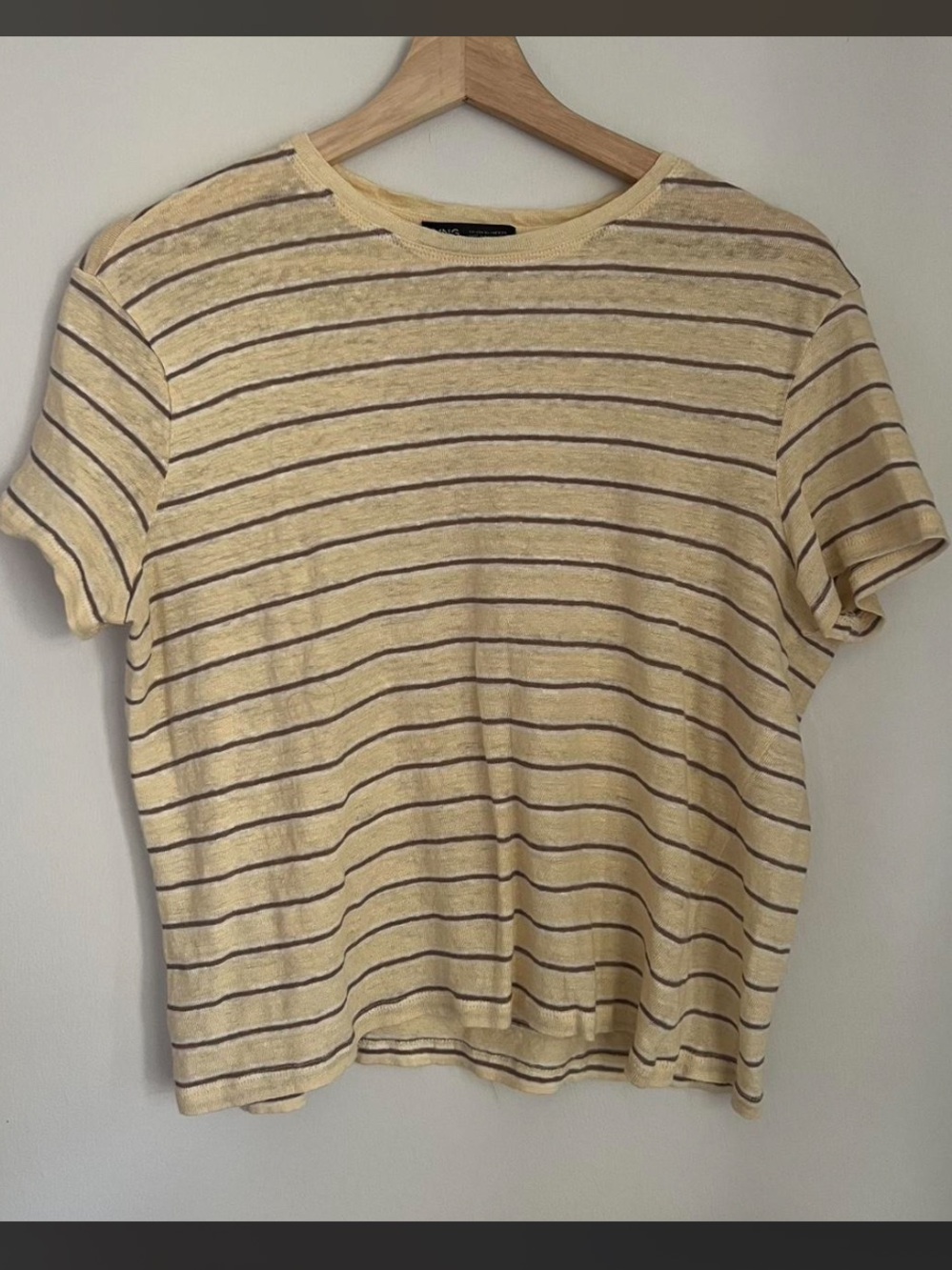 Mango linen t-shirt